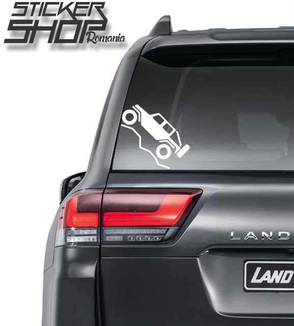 Sticker offroad inclinat