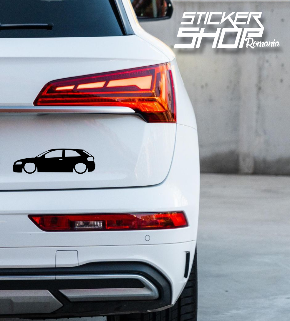 Sticker Audi silueta a3