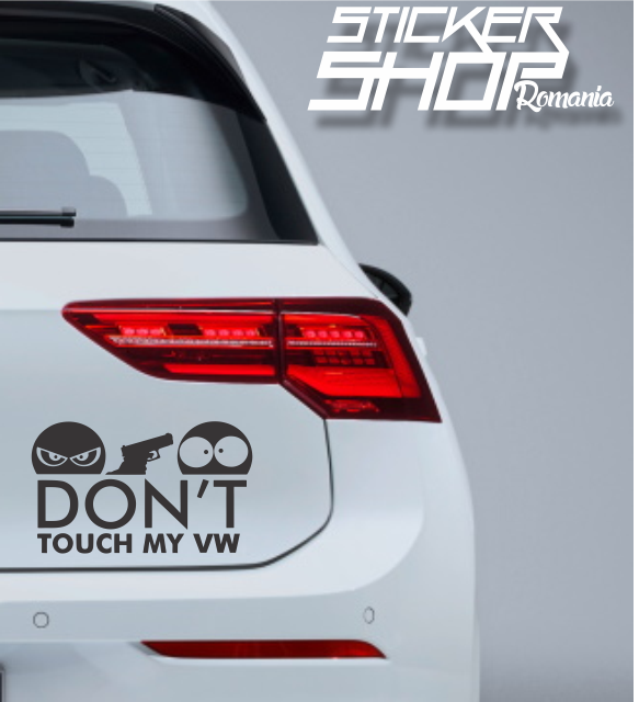 Sticker dont touch my VW Volkswagen