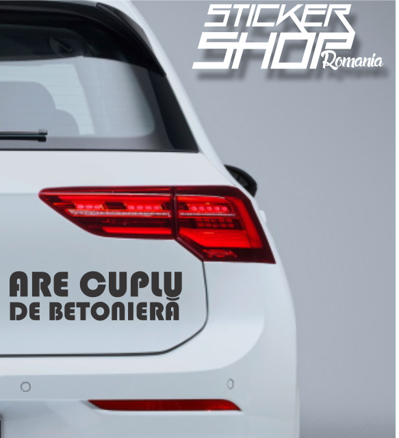 Sticker Cuplu de betoniera