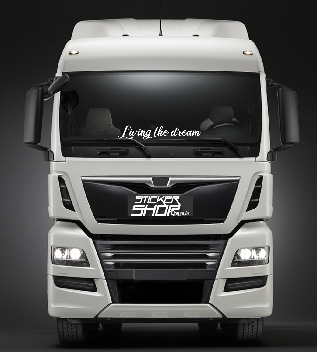 Sticker camion Living the dream