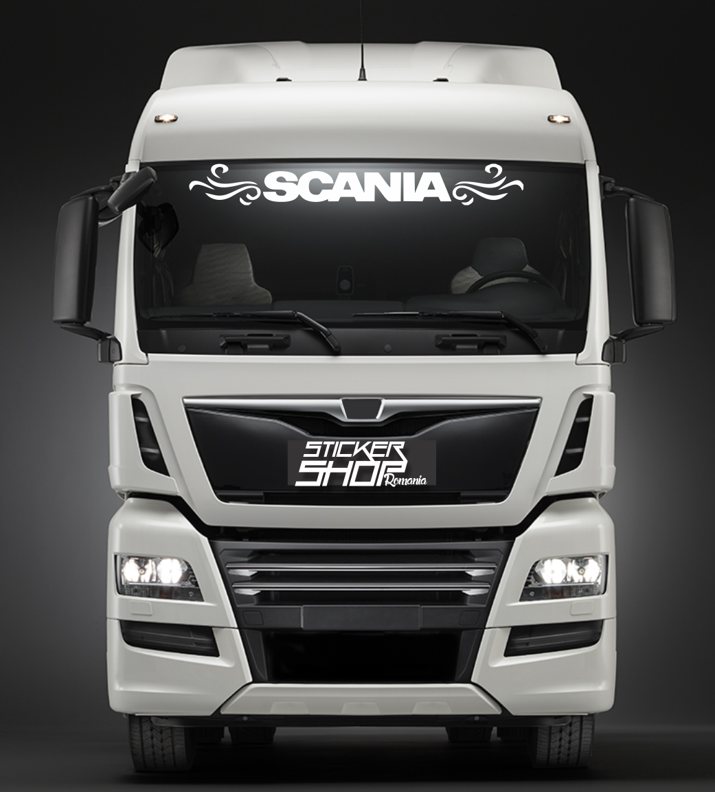 Sticker Parasolar (scris) Scania 3