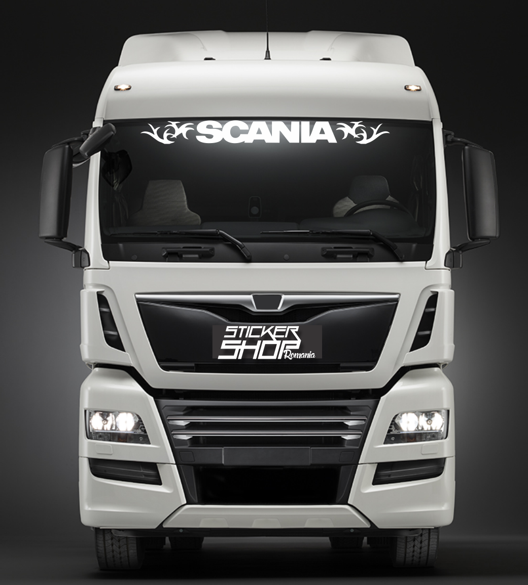 Sticker Parasolar (scris) Scania 4