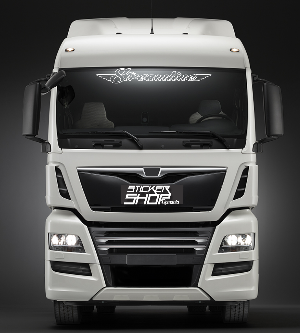 Sticker camion parasolar (scris) Streamline