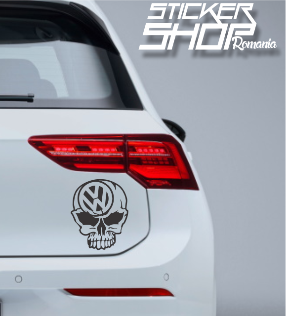 Sticker VW Volkswagen craniu. 2cdr