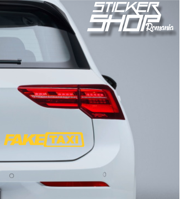 Sticker Fake Taxi