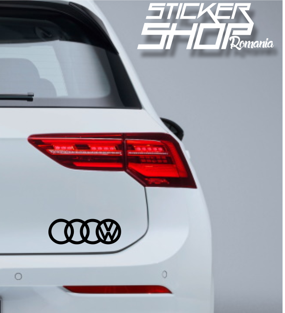 Sticker logo audi vw