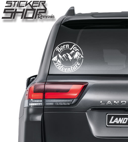 Sticker offroad born for adventure