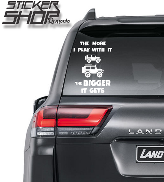 Sticker the more i play the more it gets bigger offroad
