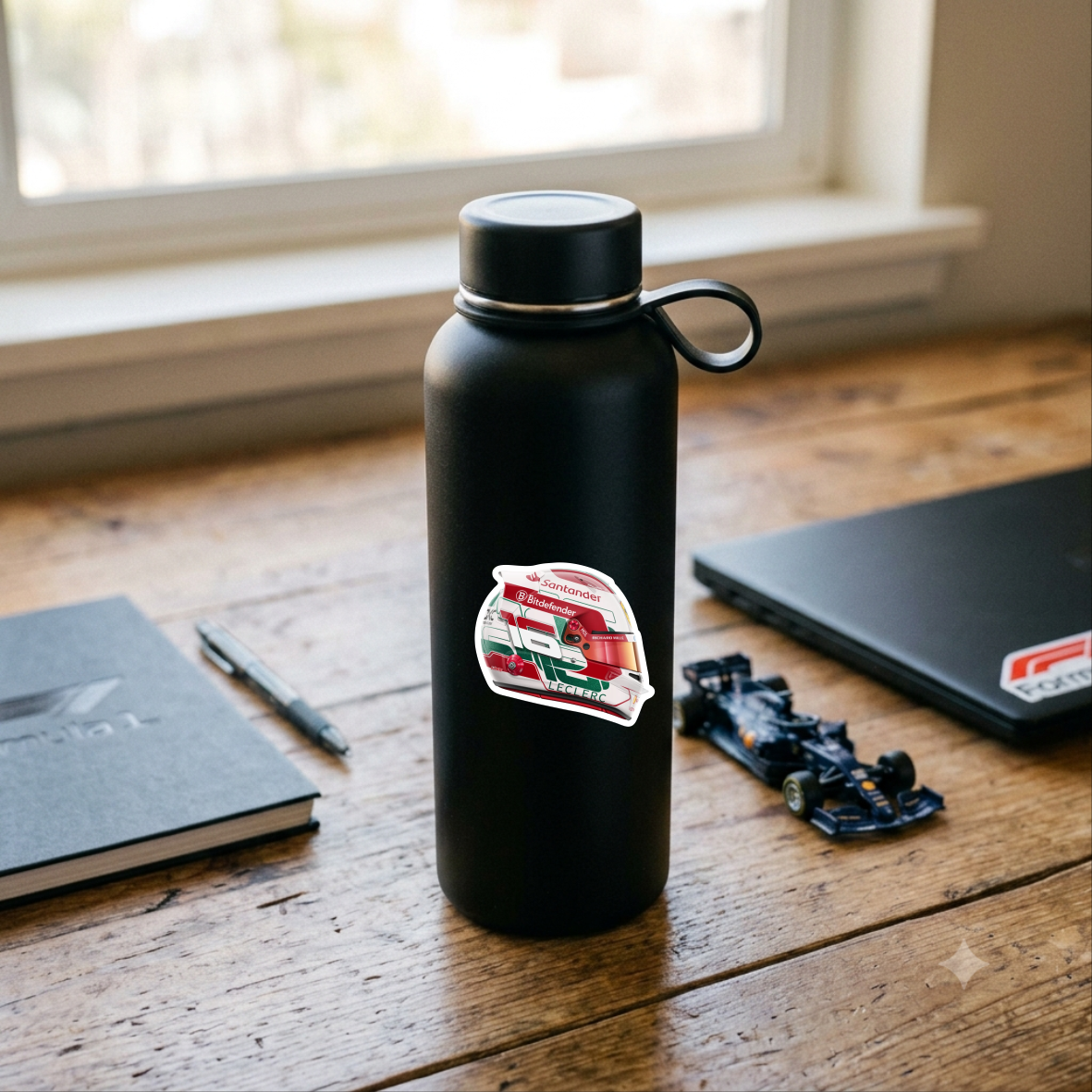 Sticker Cască Charles Leclerc – Design Special Formula 1 – autocolant