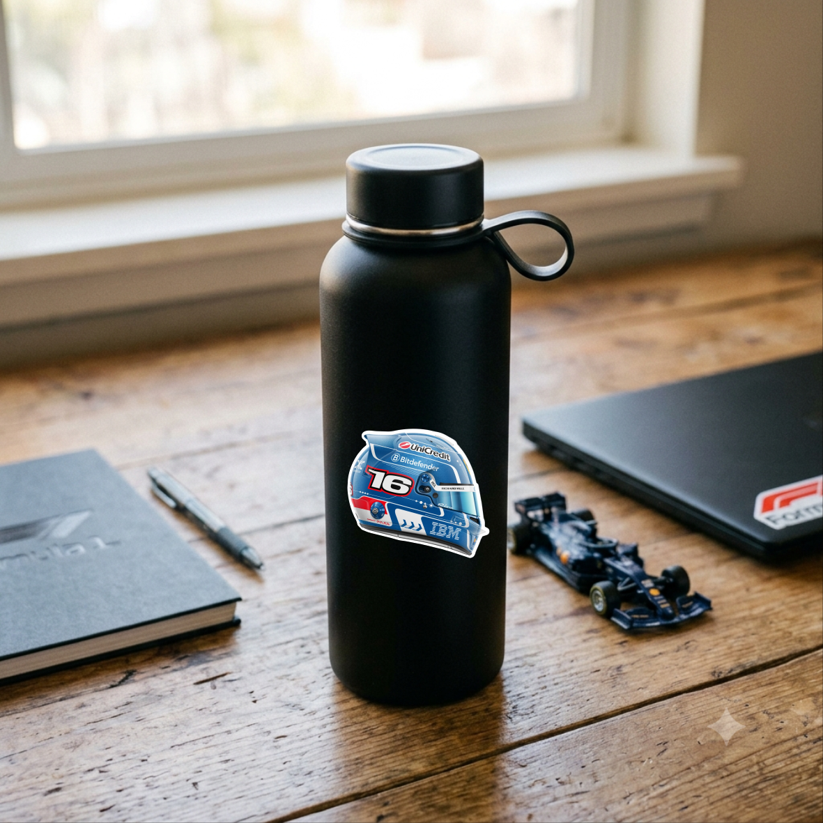 Sticker Cască Charles Leclerc – Decal Motorsport Formula 1