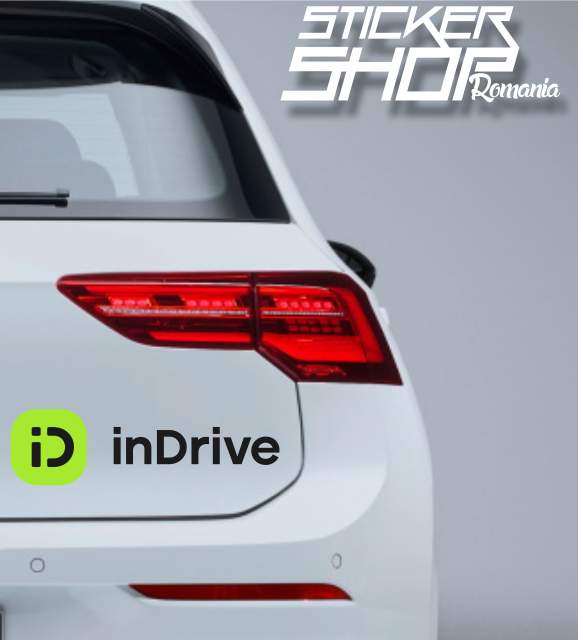Sticker Auto inDrive – Decal Premium pentru Lunetă și Caroserie