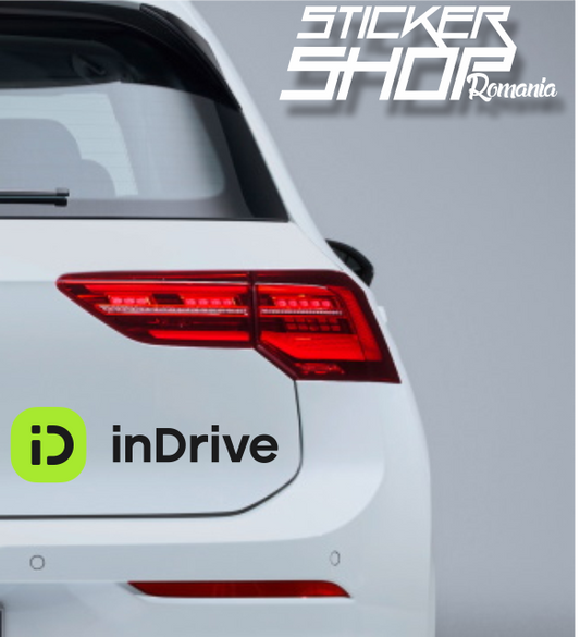 Sticker Auto inDrive – Decal Premium pentru Lunetă și Caroserie